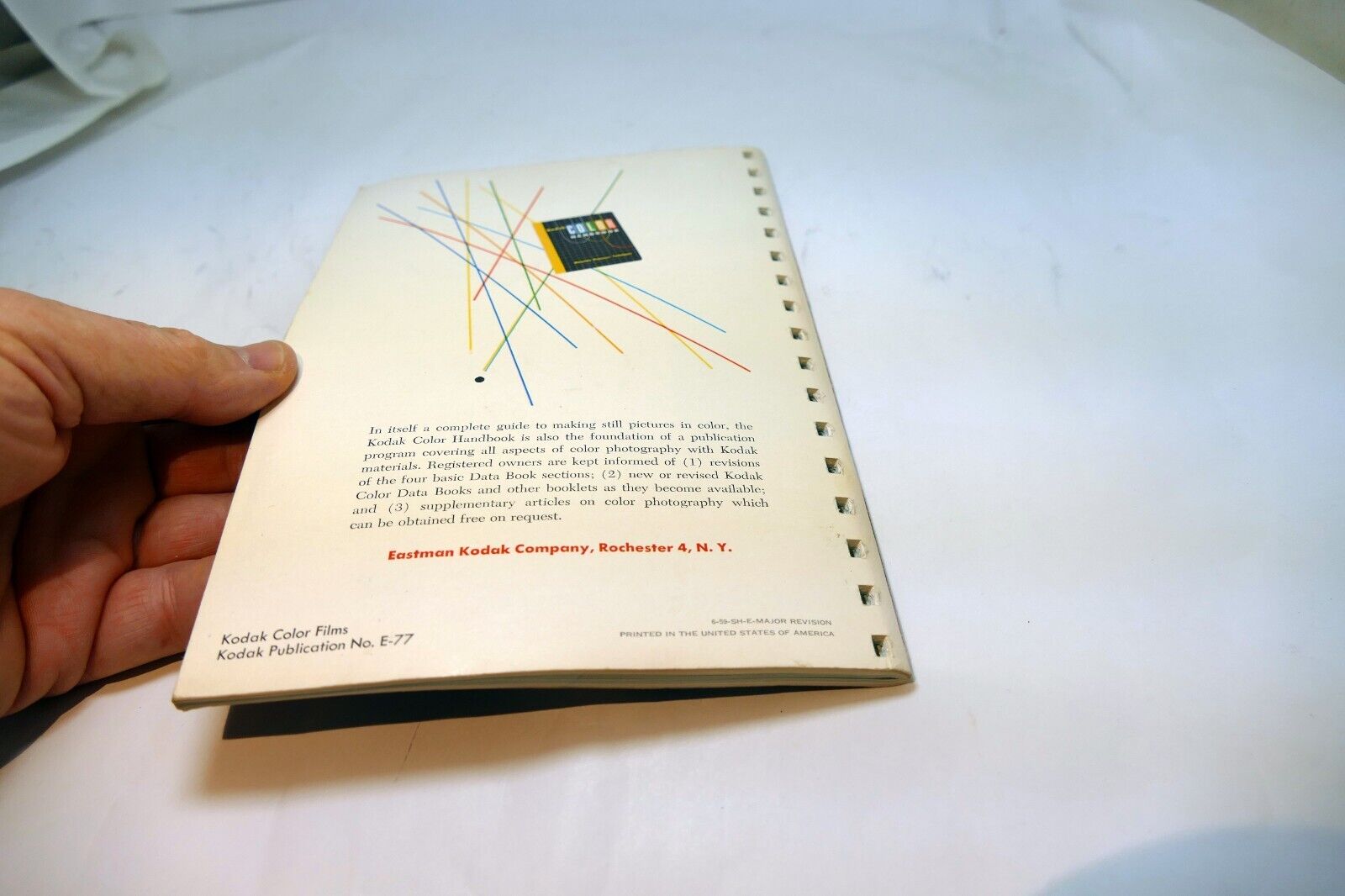 Kodak Color Films Brochure - Data Book third edition 1959 Photo guide