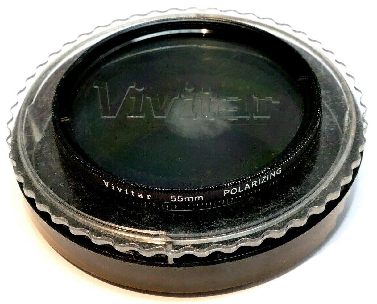 Vivitar 55mm Filter Polarizing Polar PL linear low profile for wide angle Japan