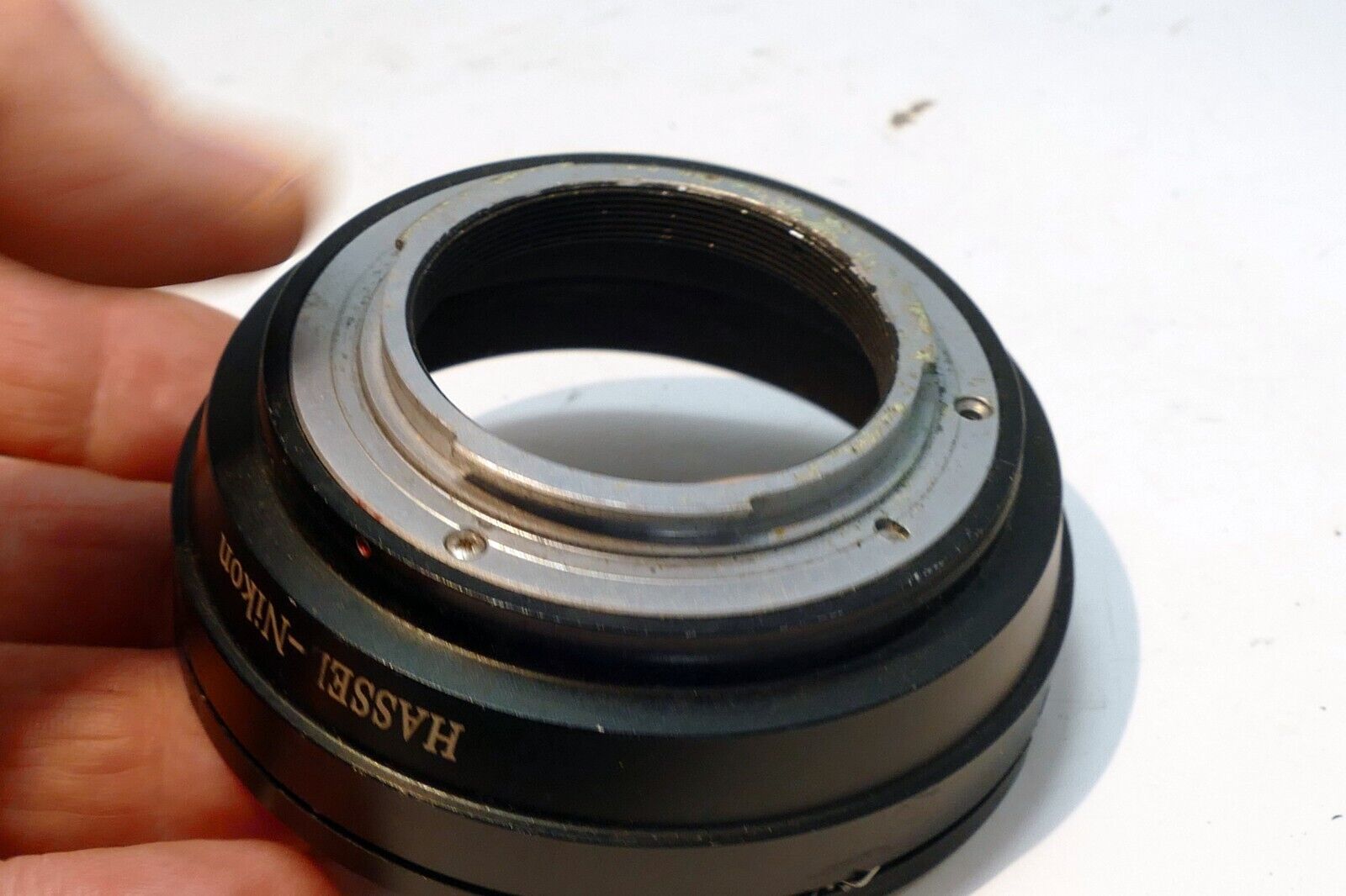 Hasselblad V 500 645 Lens Mount adapter to Nikon F (Ai Ai-s) Camera
