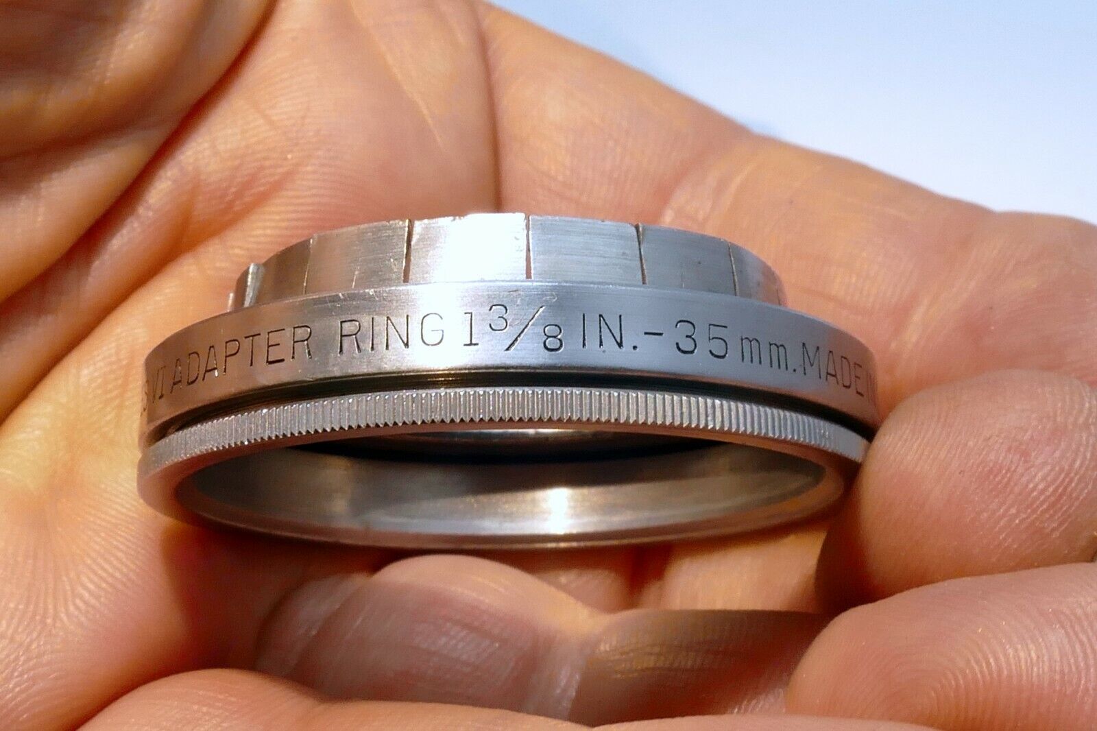 Kodak 1 3/8" 35mm series VI 6 filter Holder Adapter ring with retainer ring 