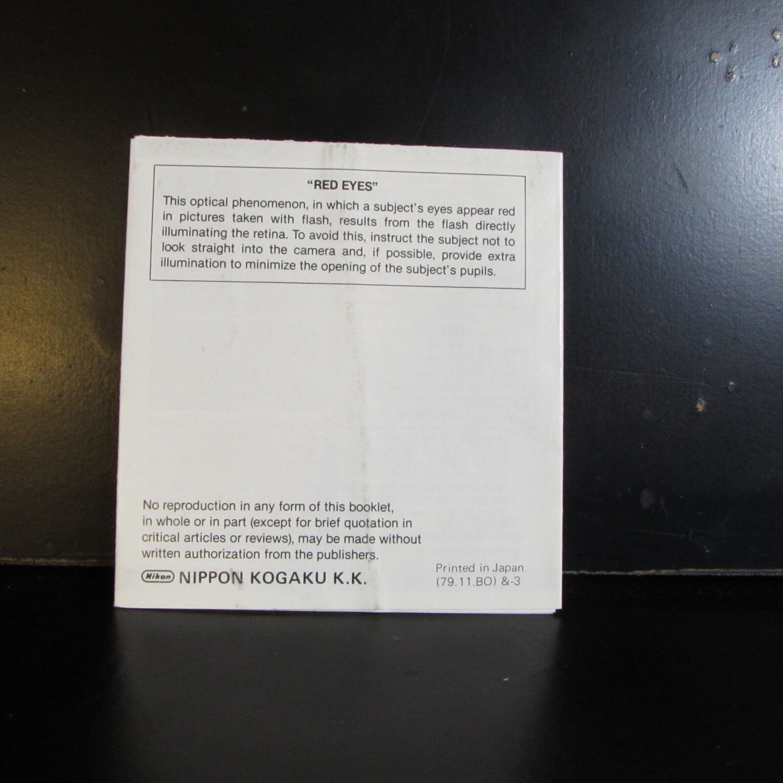 Used Nikon Speedlight SB - E Flash Owners Guide Manual O401418