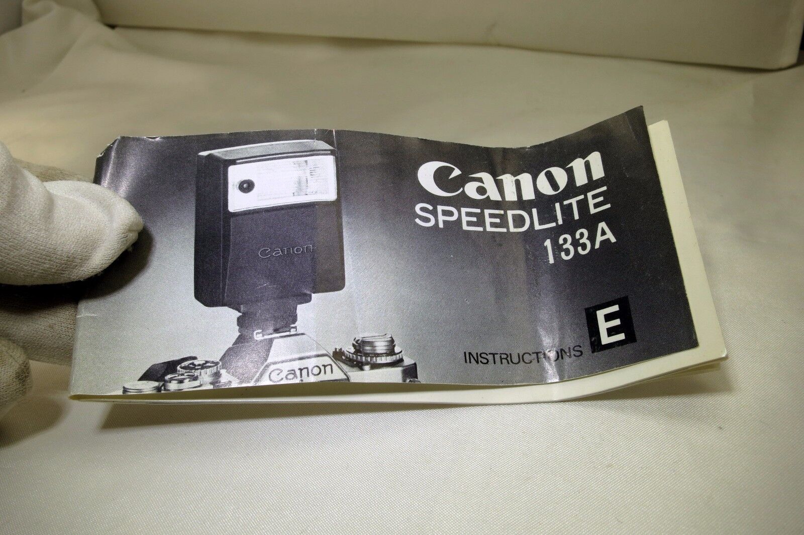 Canon Speedlight 133A flash Instructions manual Guide