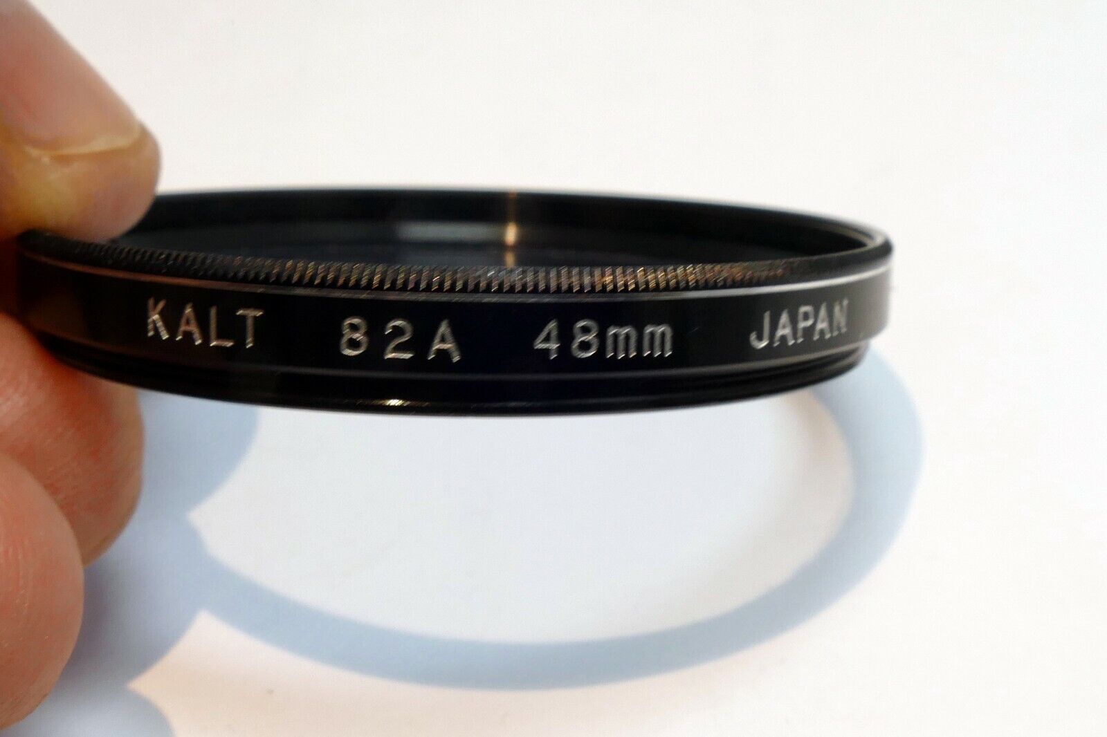 Kalt 82A  48mm threaded filter screw in light blue cooling