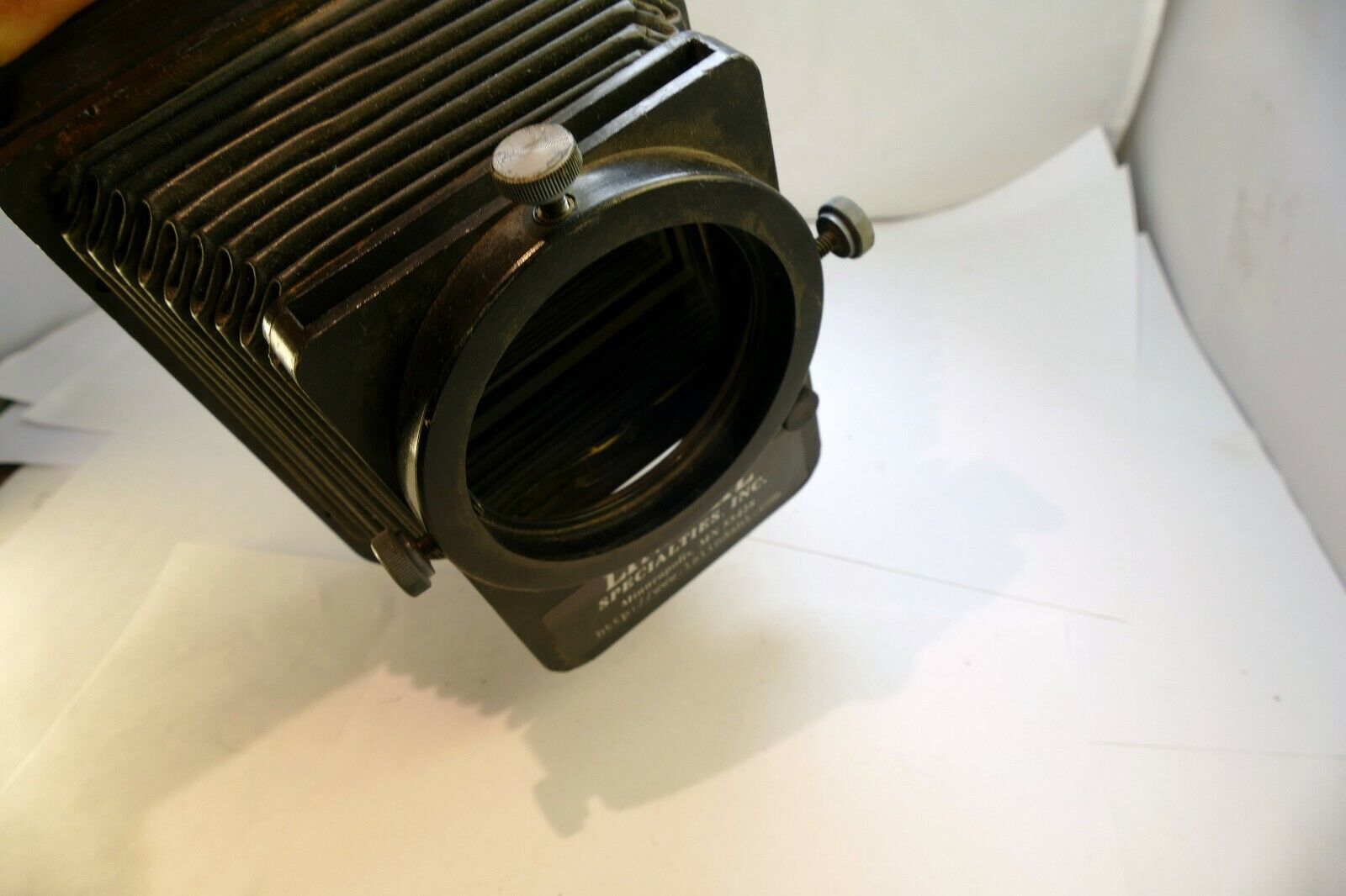 Lindahl Bellows lens Hood 43.1230 Professional Vignetter System set 4.5" filter