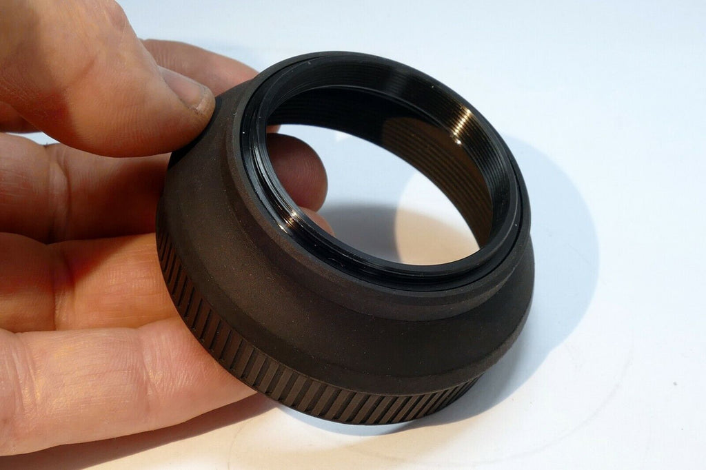 46mm screw in  Rubber Lens Hood Shade collapsible for telephoto 50mm 85mm lenses