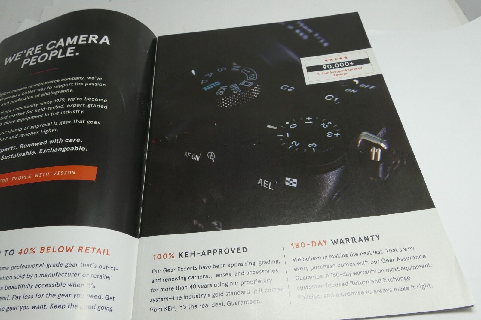 KEH brochure trade-in 10% Bonus information reseller camera gear 2023 Brochure