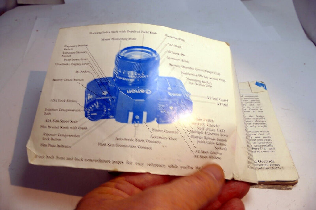 Canon A-1 Camera Manual Original Instruction Guide Book A1  English EN
