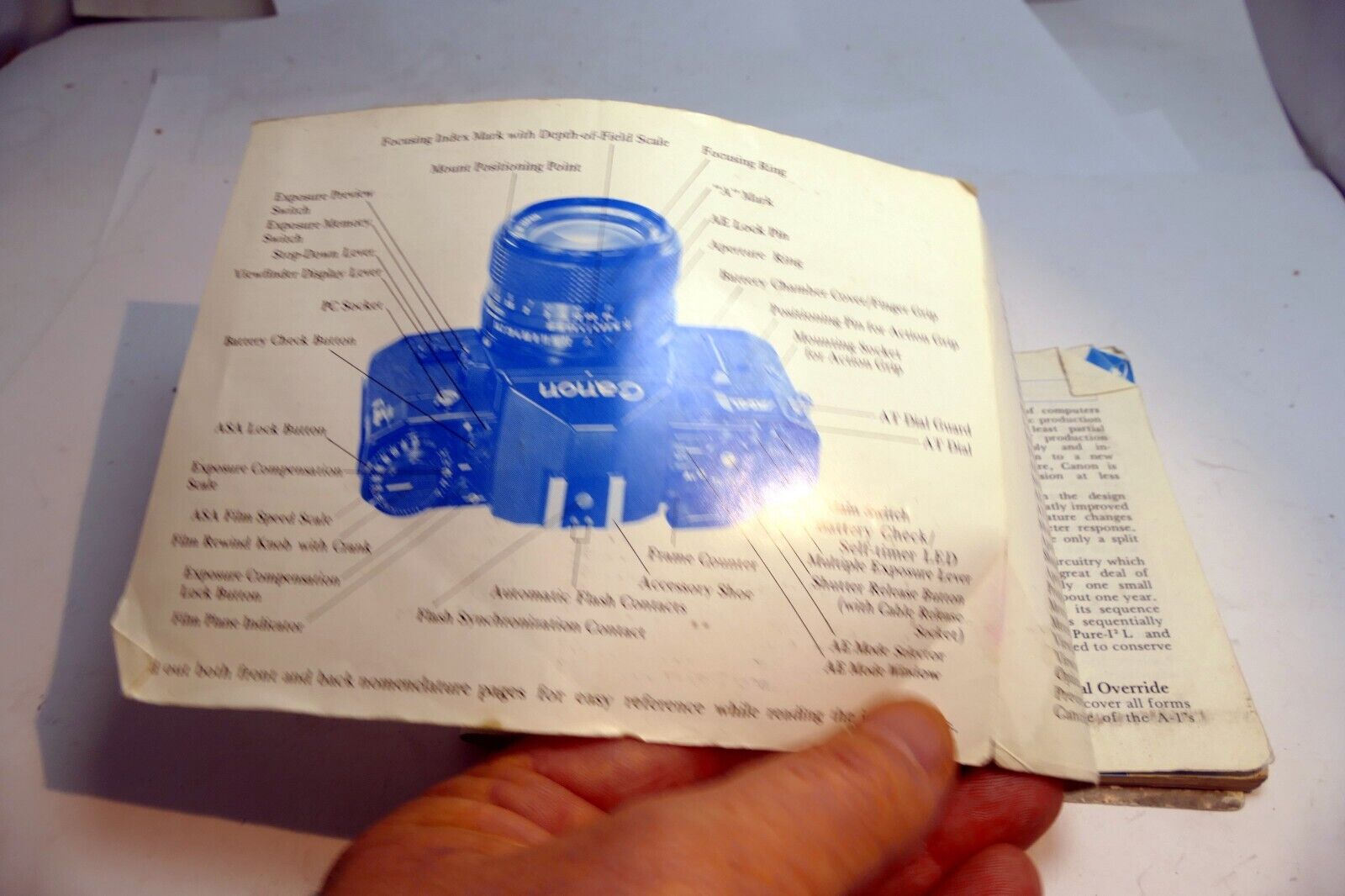 Canon A-1 Camera Manual Original Instruction Guide Book A1  English EN