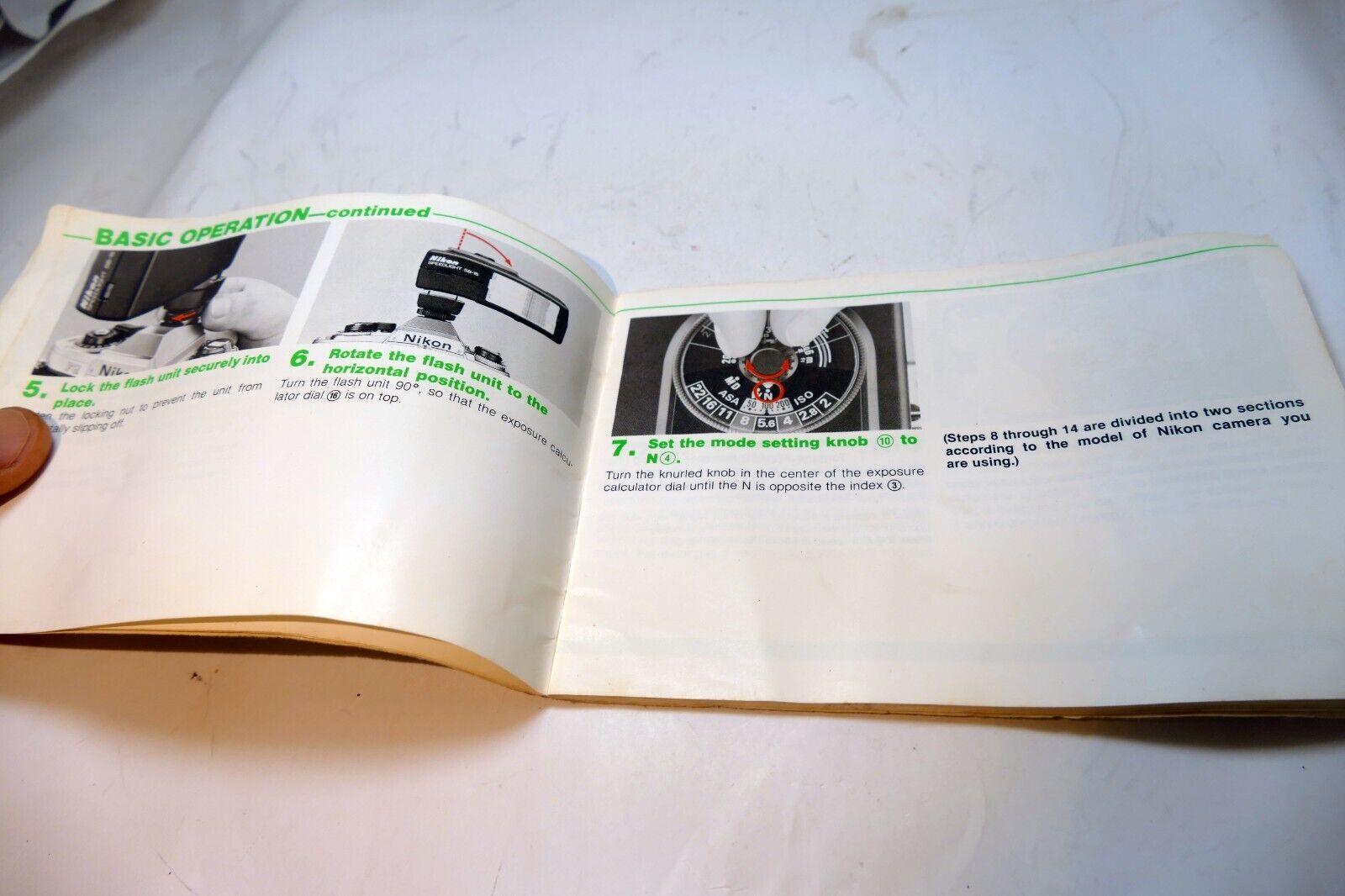 Nikon SB-15 Speedlight Flash Instructions manual guide English EN - vintage