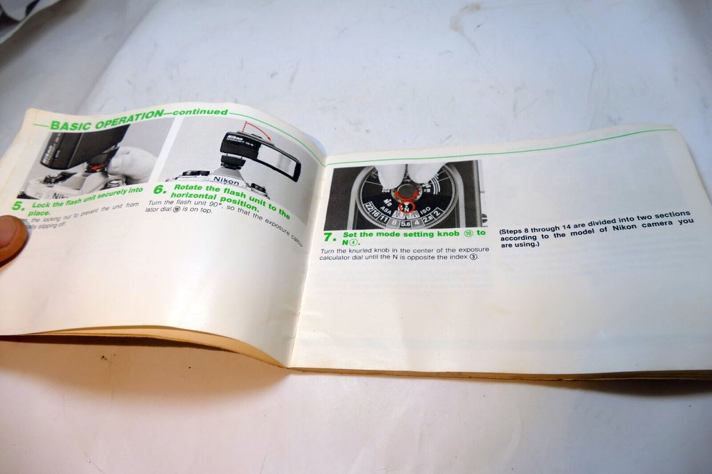 Nikon SB-15 Speedlight Flash Instructions manual guide English EN - vintage