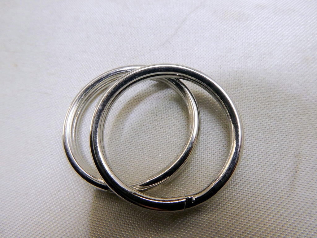 1" 25mm pair Two Steel Lug Connector Metal Split O-Rings for Camera Strap Belt