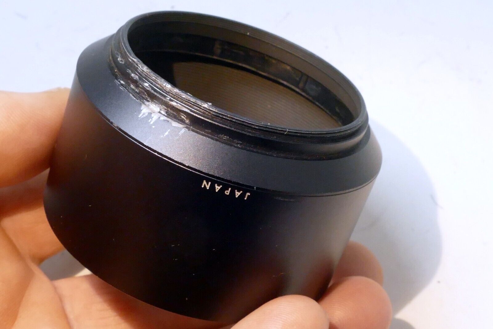 55mm Lens Hood Shade for Miranda 135mm f2.8 13.5cm Metal DAMAGED FOR PARTS AS IS