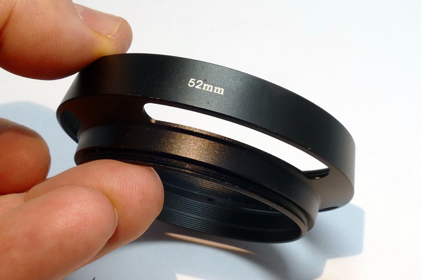 52mm  Lens hood shade Metal vented double threaded (58mm front female)