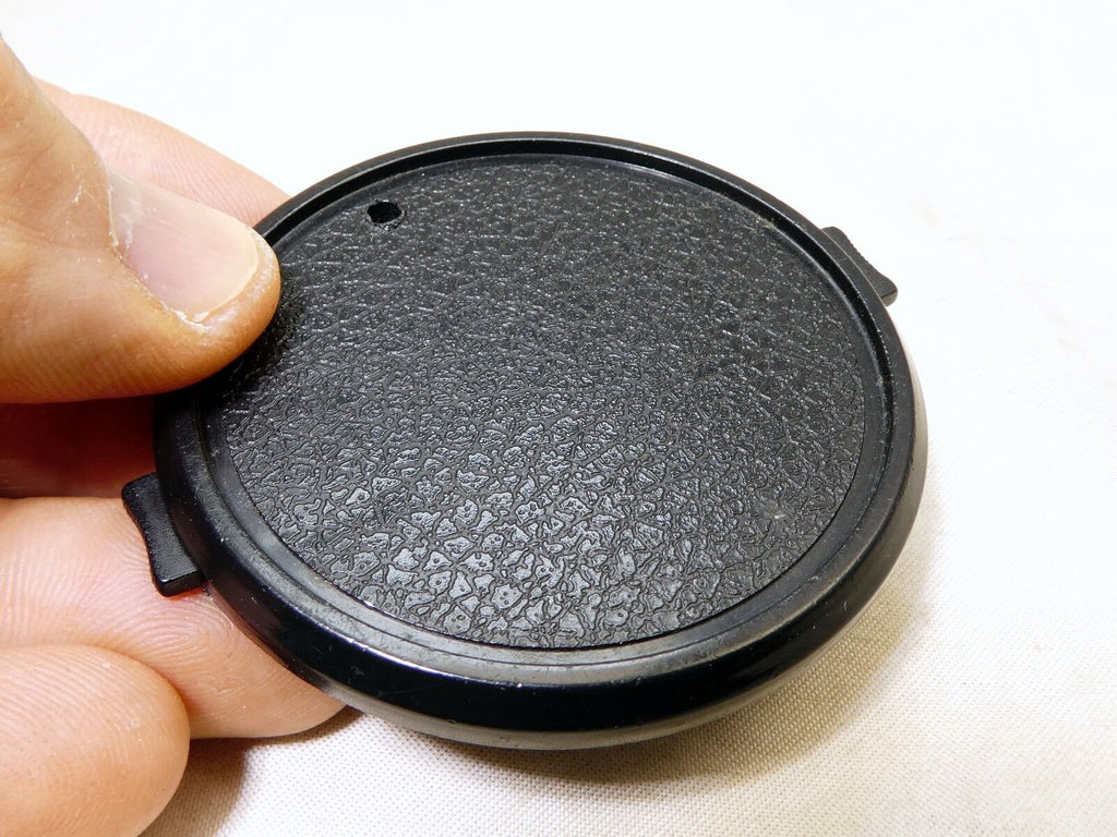 58mm Lens Front Cap made in Taiwan with a hole for the keeper string