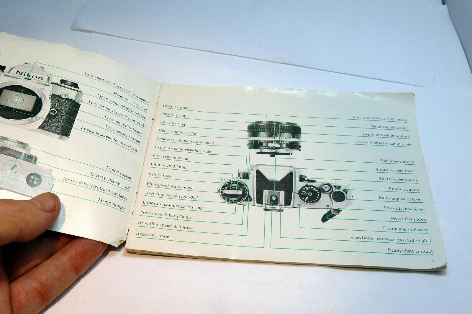 Nikon FE camera Manual Instruction Guide English EN