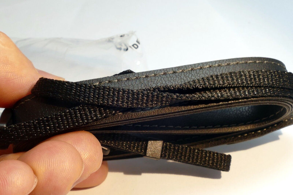 Panasonic Lumix G Shoulder Camera  Strap 1cm narrow Black Leather  - Genuine NEW