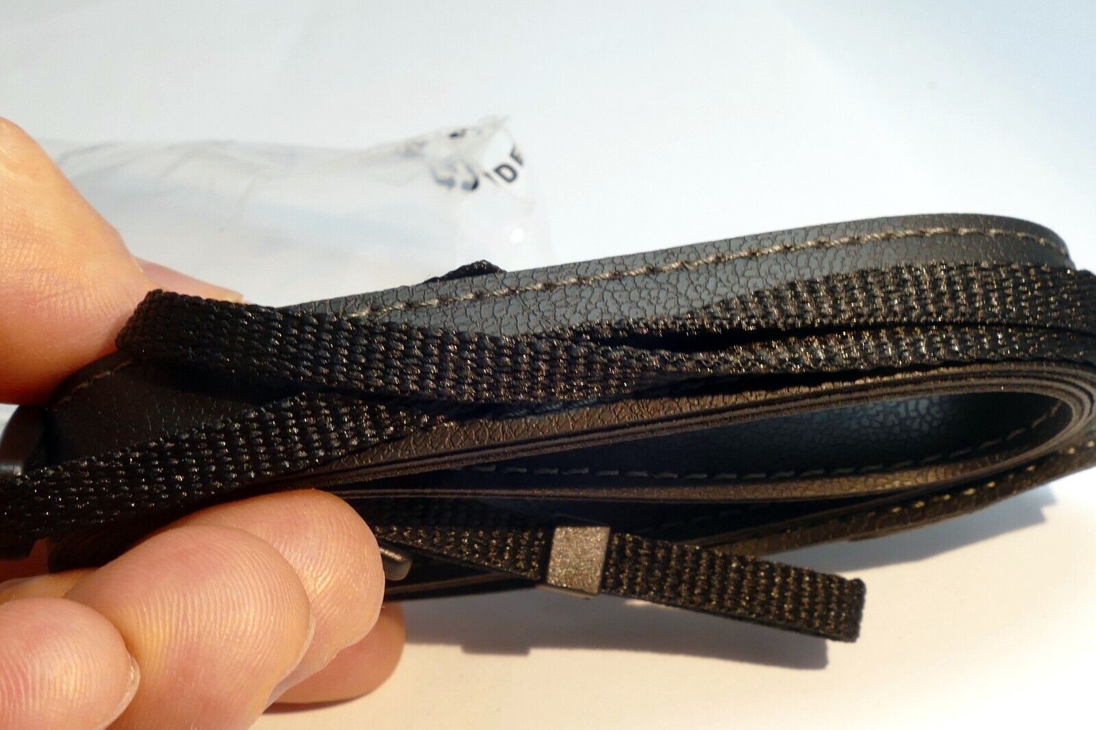 Panasonic Lumix G Shoulder Camera  Strap 1cm narrow Black Leather  - Genuine NEW