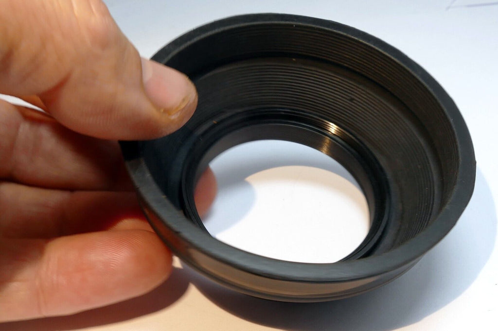 49mm  Rubber Lens Hood Shade  double threaded for 50mm f1.7 f2