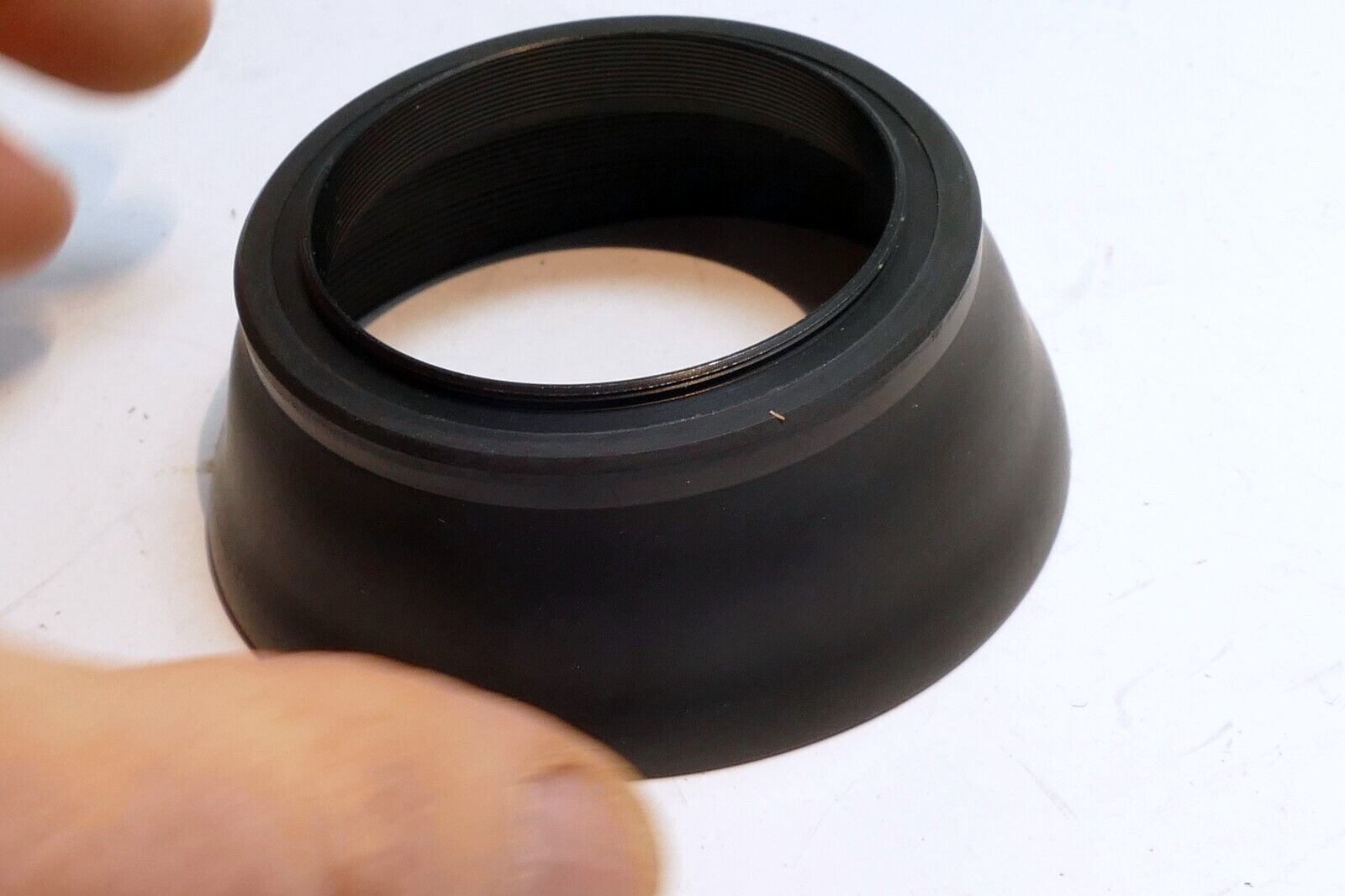 52mm Rubber Double Threaded Collapsible  Lens Hood Shade for 50mm f1.4