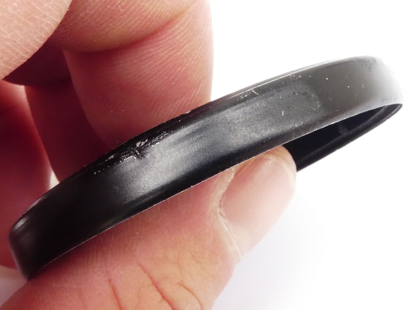 Used Soligor 49mm Lens Front Cap Black slip-on type metal