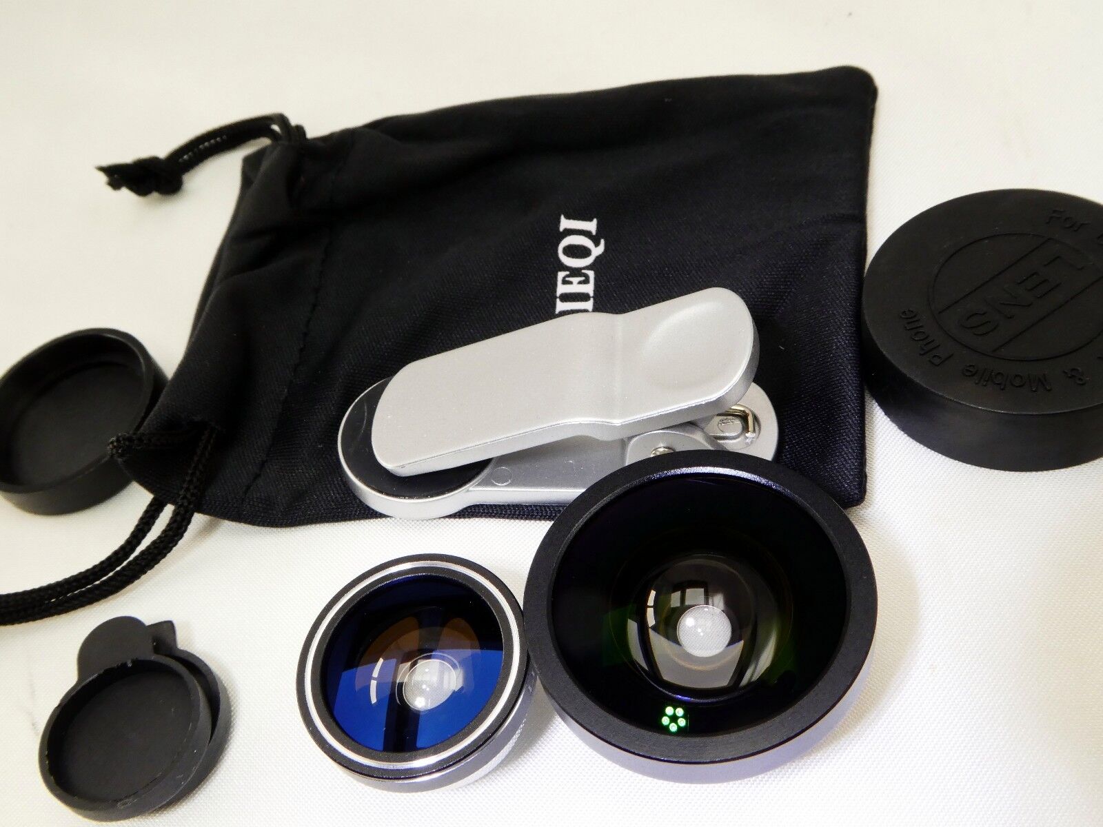 Universal 3 in 1 Fisheye Lens + Macro + 0.4X Super Wide Angle Clip On Cell Phone