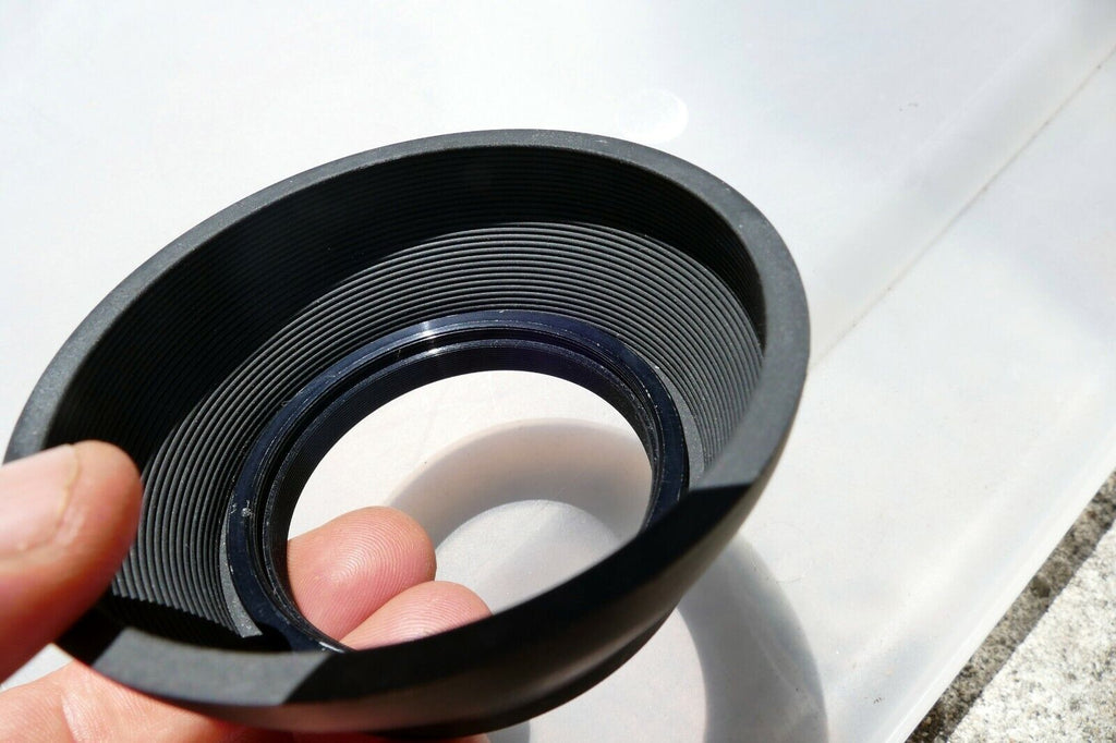 58mm Rubber Lens Hood Shade with double threads collapsible made in Japan