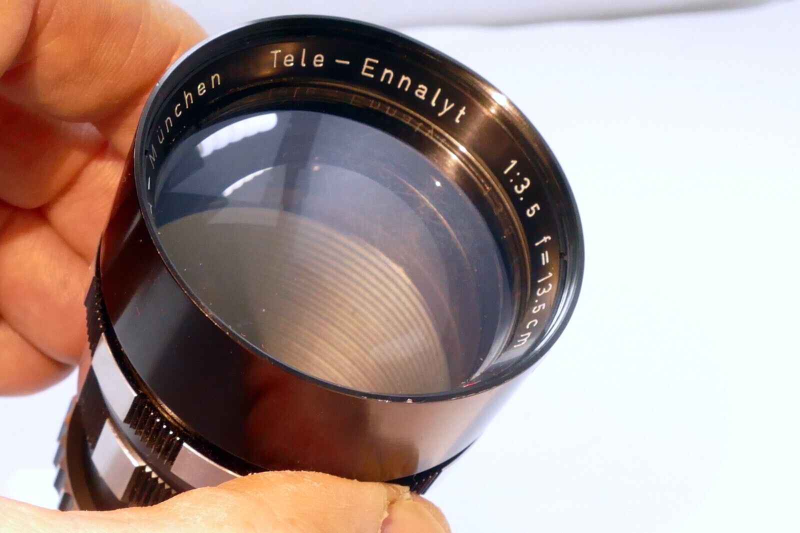 Enna-Munchen Tele-Ennalyt 135mm f3.5 Lens Exakta mount zebra