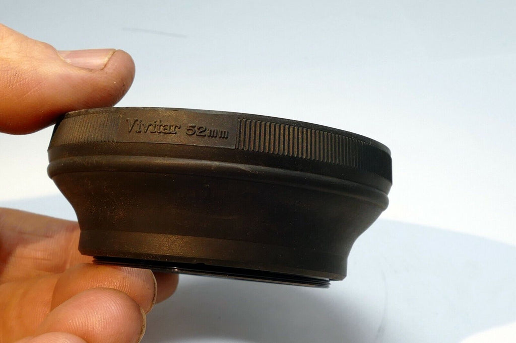 Vivitar 52mm screw in Rubber Lens Hood Shade for normal 35mm f2.8 50mm f1.7
