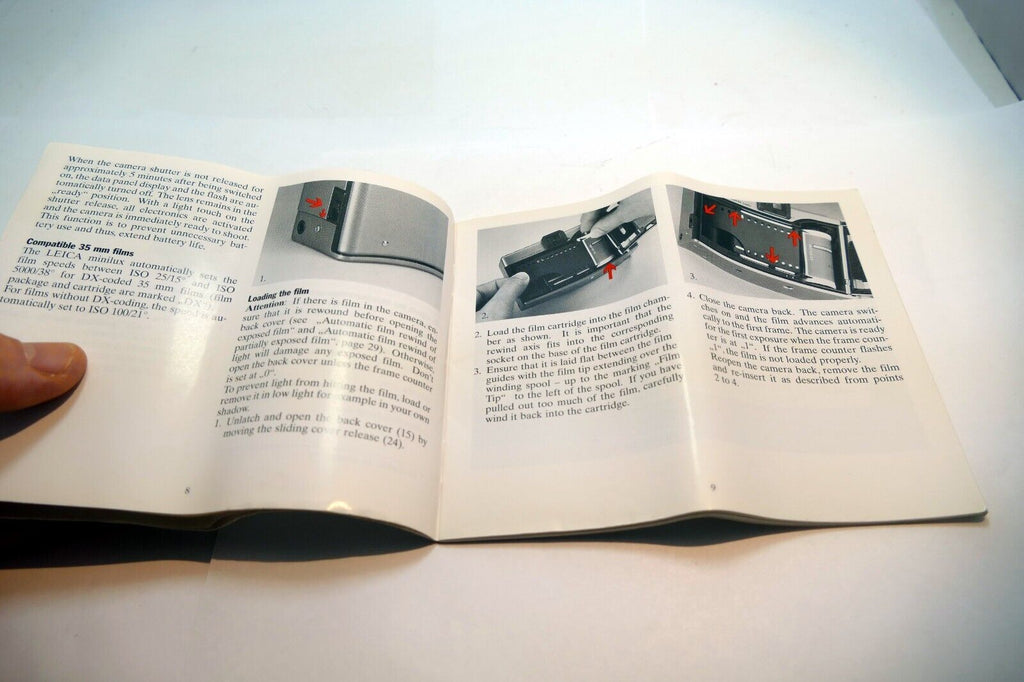Leica Minilux 40mm f2.4 camera Manual Instruction Guide  Book  OEM Genuine