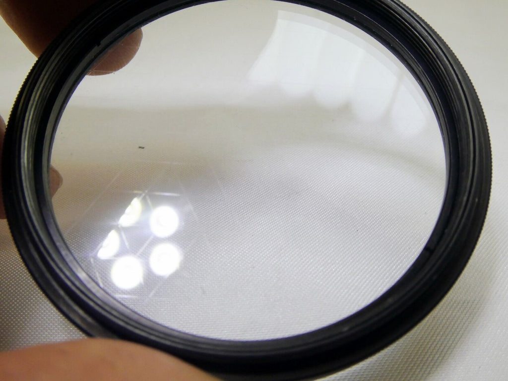 Adjustable angle 6 Star Cross Screen CS 55mm Lens Filter  rotating rim