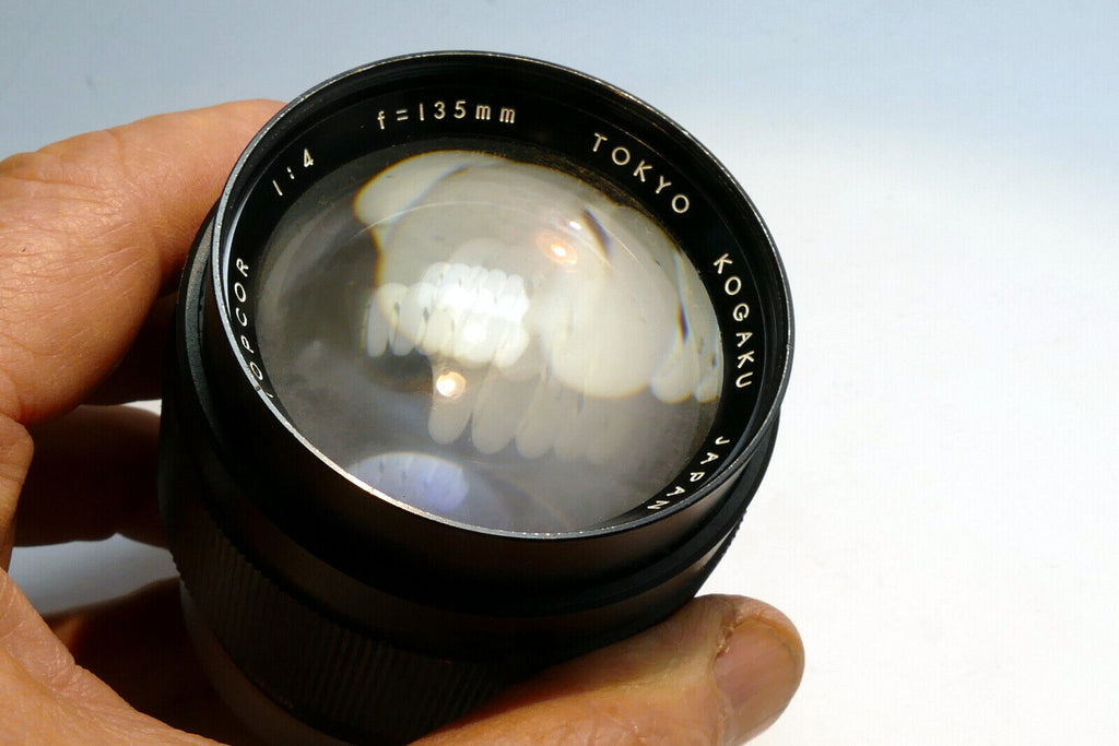 Topcon Topcor UV 135mm f4 lens with heavy haze / fungus AS IS parts or repair