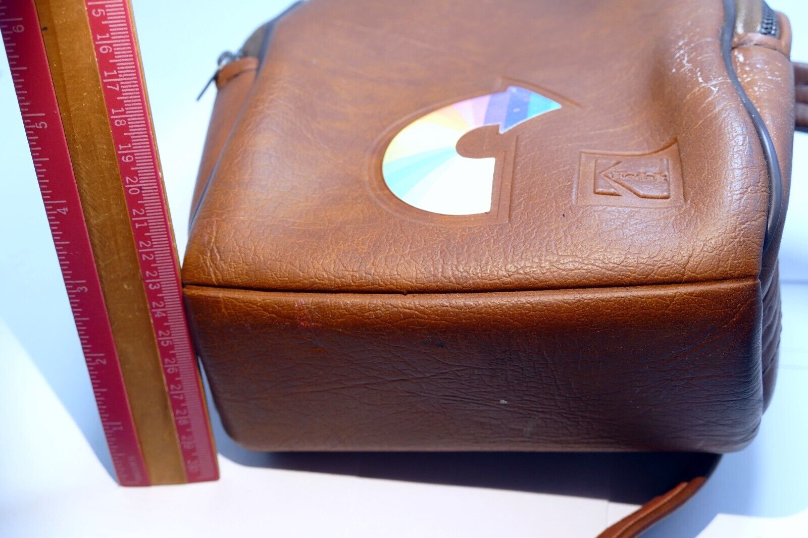 Kodak Polaroid Camera  Case vintage 7X7X3" w/ Rainbow - genuine