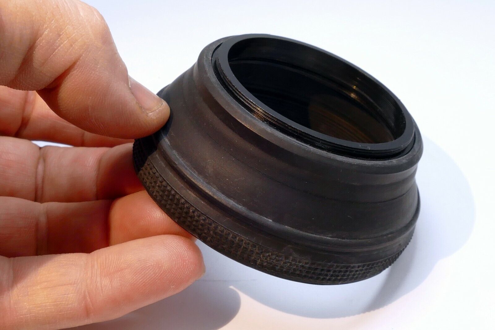 55mm Rubber Collapsible Lens Hood Shade Telephoto 80-200mm  double threaded