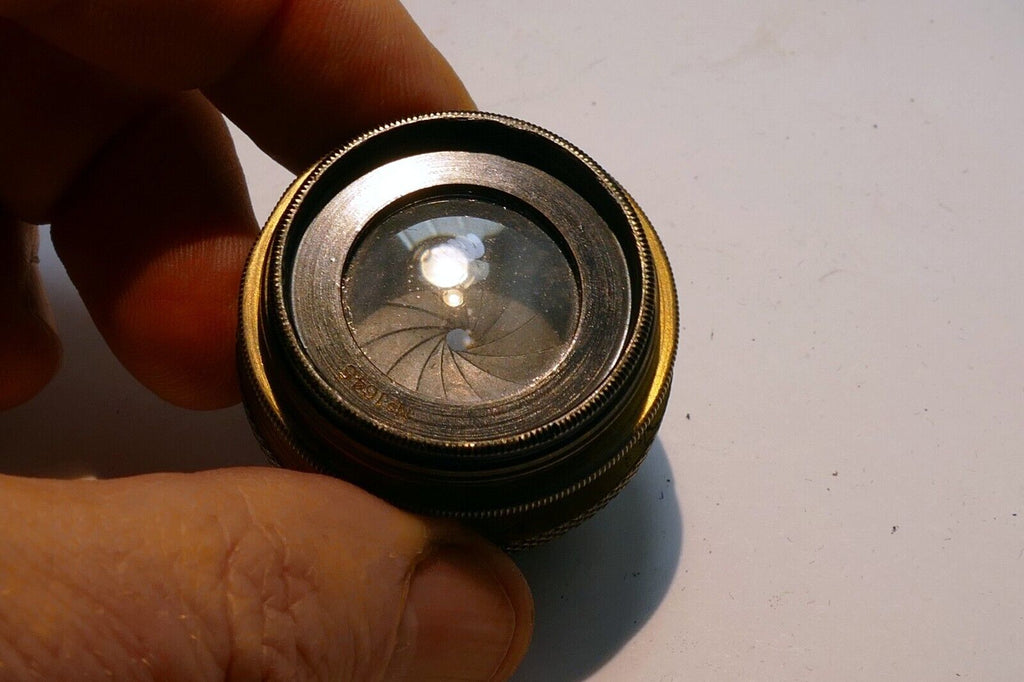 Doppel Anastigmat Oretar 13.5cm f6.8 Lens GruneBach Bonn brass 135mm