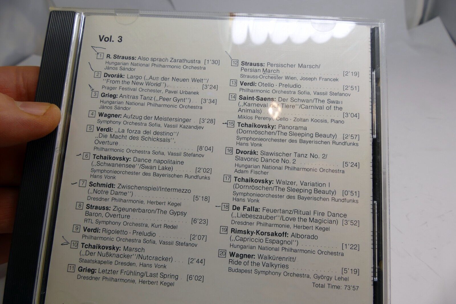 100 Masterpieces Vol 3 Classical Music CD Delta 1988 Wagner Verdi Rimsky Strauss