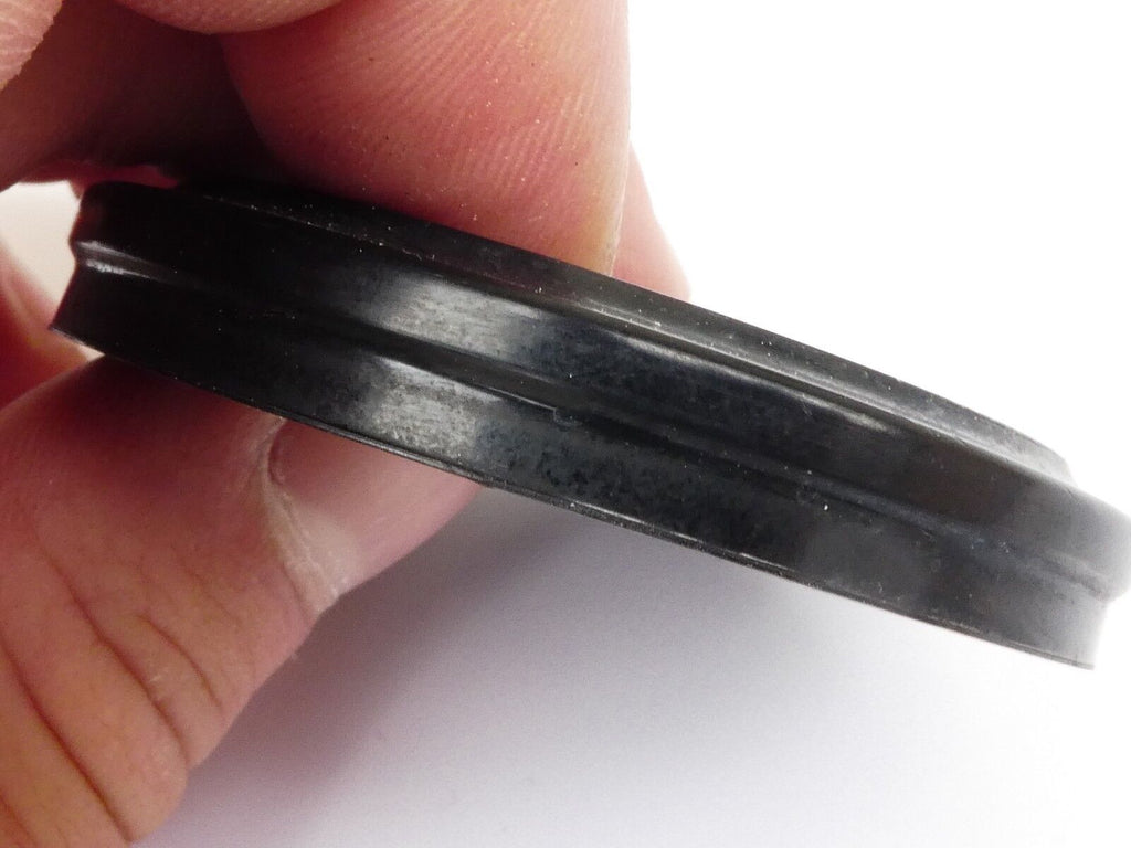 Used Vivitar 49mm Lens Front Cap Black slip-on type plastic made in Japan