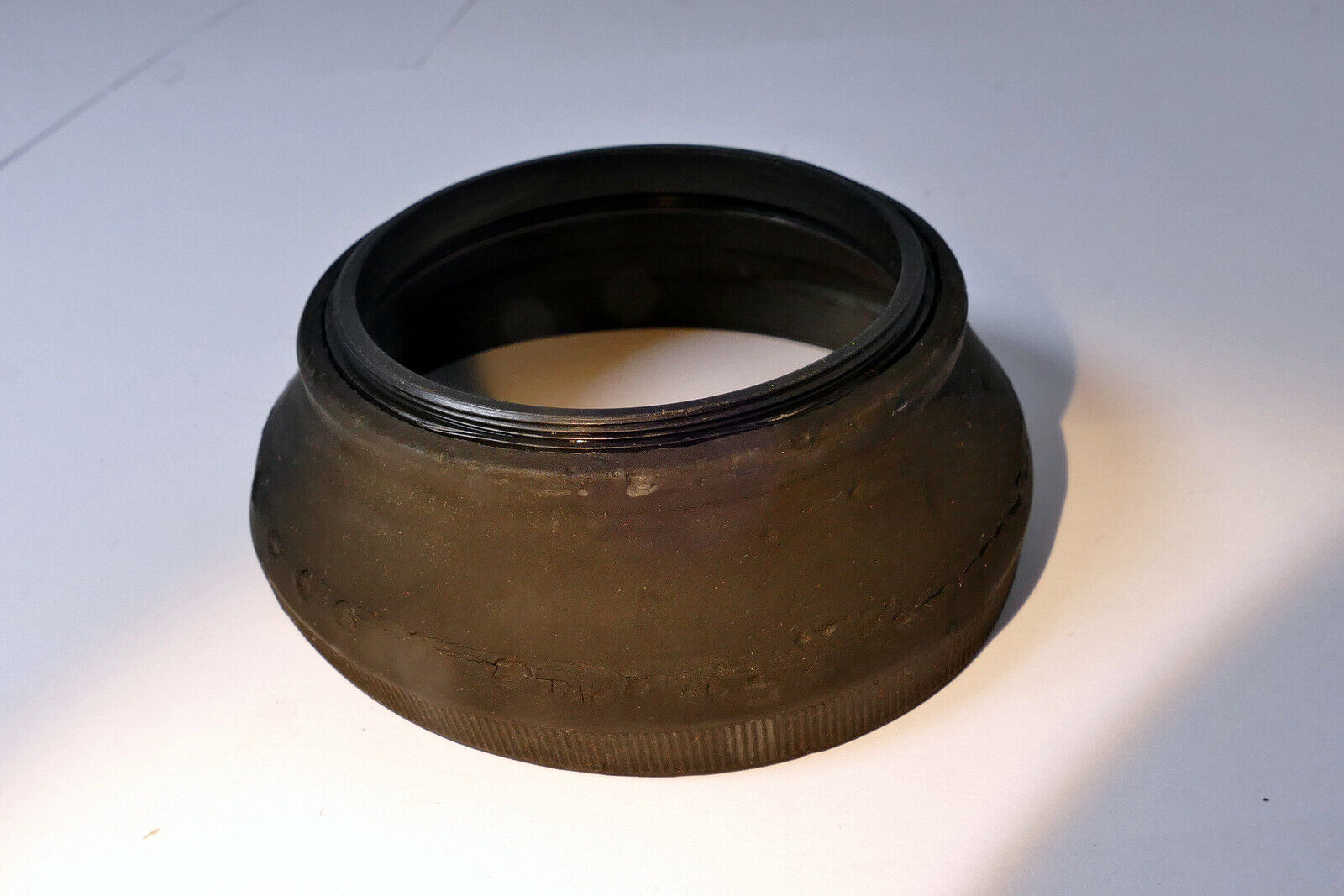 62mm Collapsible Rubber Lens Hood screw in type vintage made in Korea