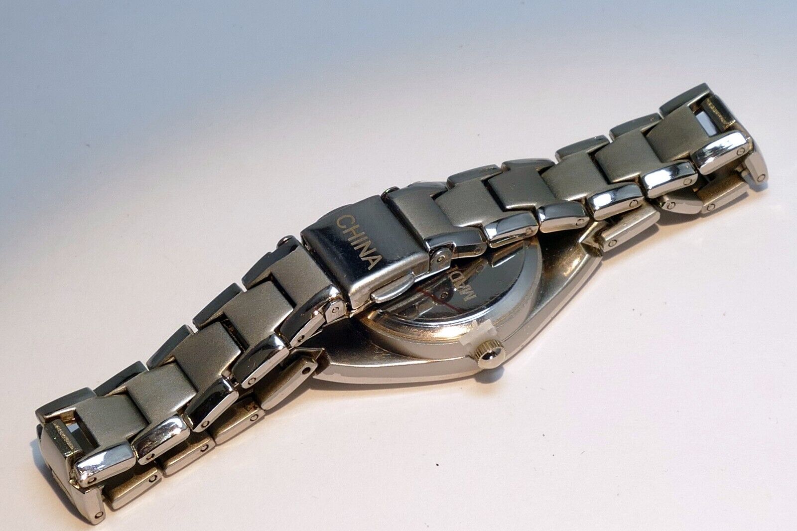 Ladies Black/Silver Tone Quartz Arabic Numerals Watch - Needs Battery