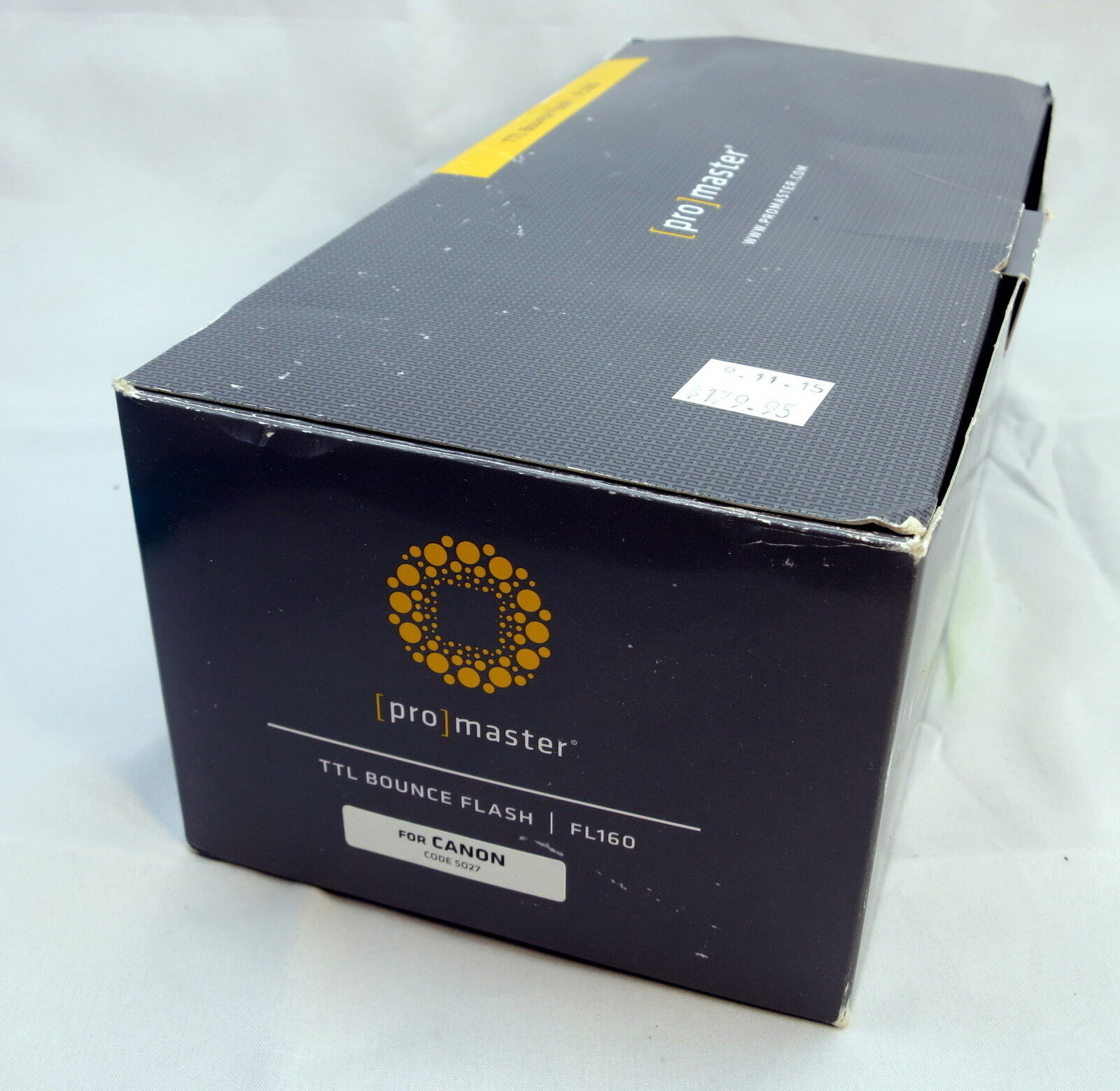 Empty  BOX only for Promaster FL160 TTL Bounce Flash