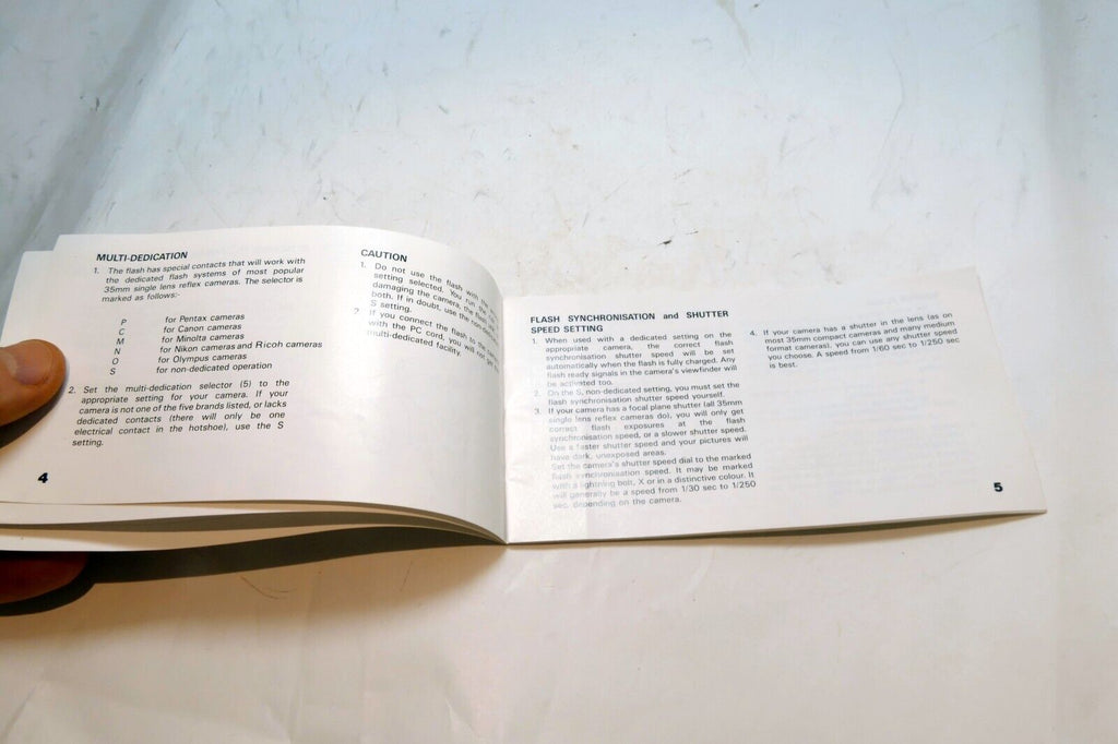 Black's SB64 flash Operating Guide Manual