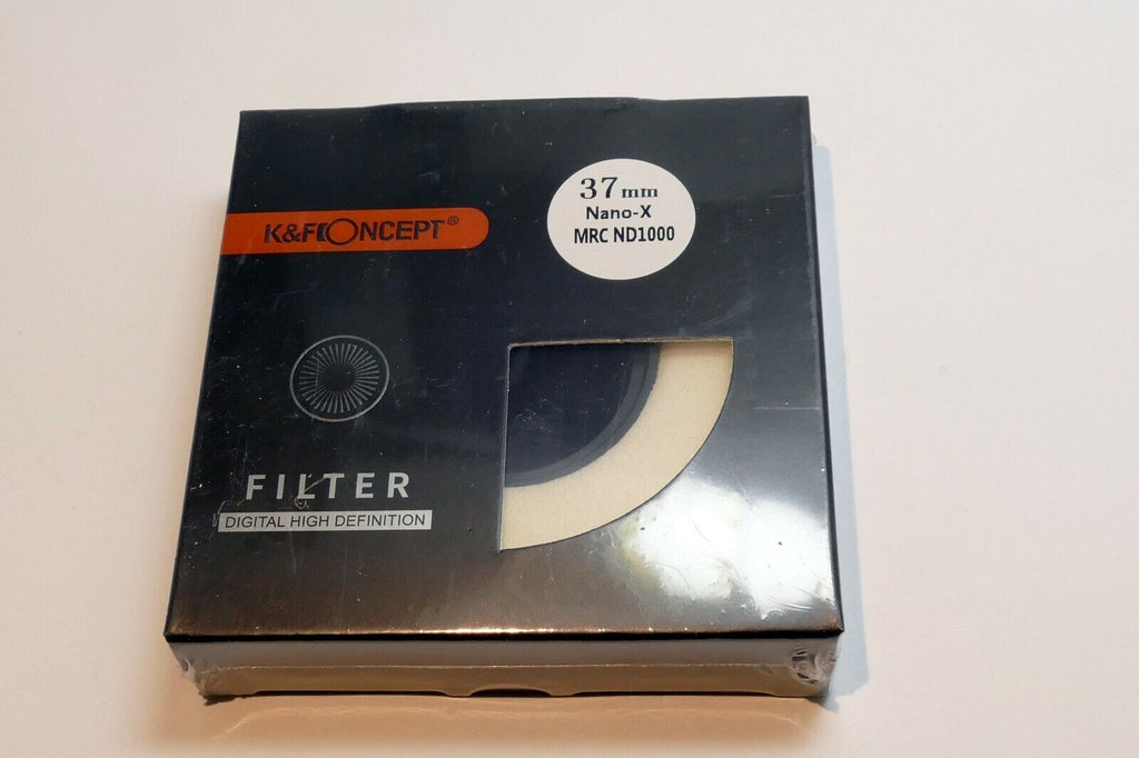 37mm K&F Nano X ND 1000 3.0 10 Stop Neutral Density Lens Filter IR