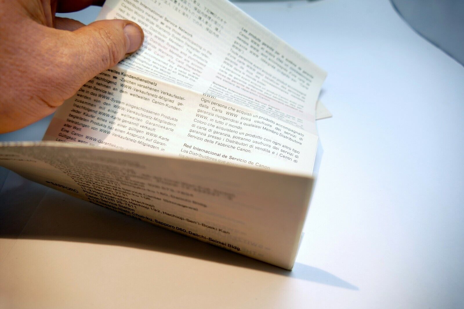 Canon camera International Service Network List (pack of two)