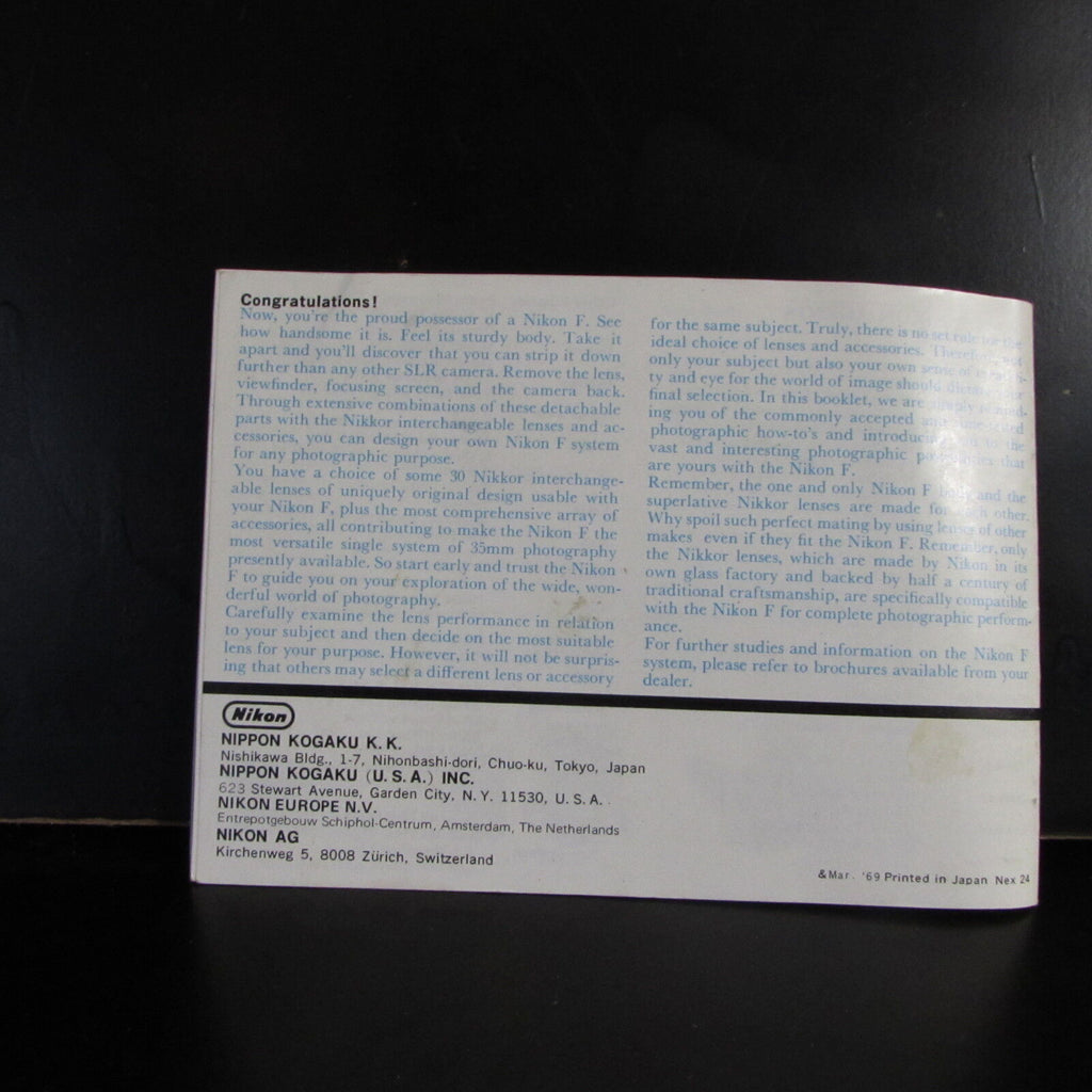 A Wider Wondrous World with Nikon PhotoGraphy Guide 27 pages English