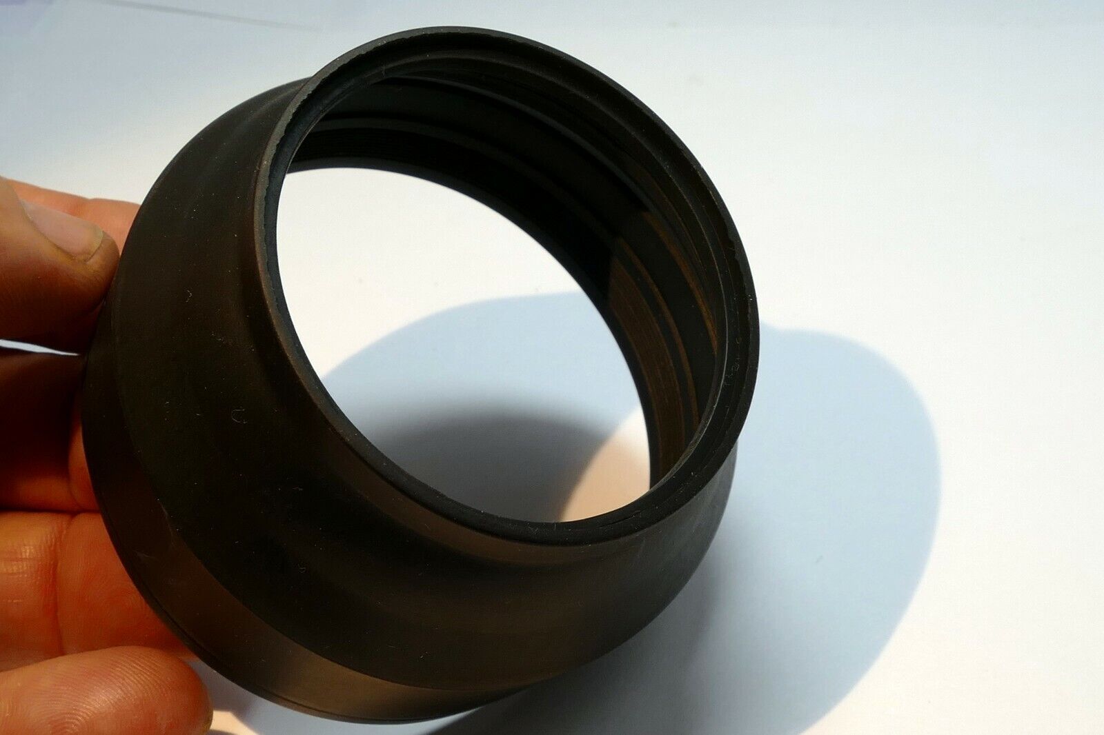Rubber Lens Hood Shade collapsible (missing threaded ring) - parts