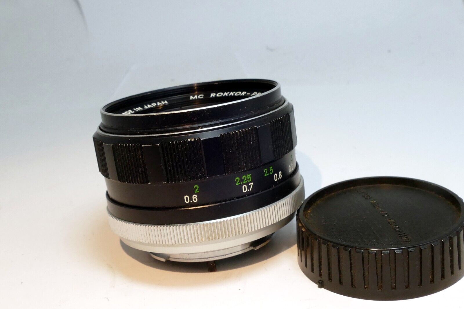 Minolta  58mm f1.4 Lens manual focus MC Rokkor-PF  w/ fungus AS IS PARTS