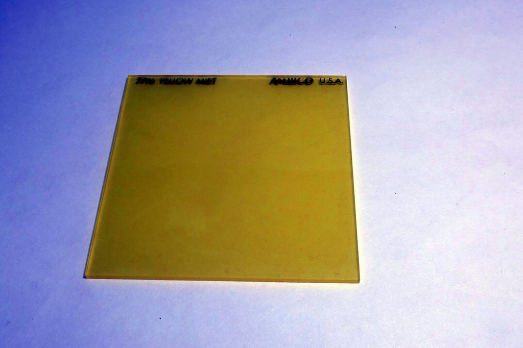 Ambico 7796 Yellow Mist  Filter 76X76mm square drop in soft focus fog