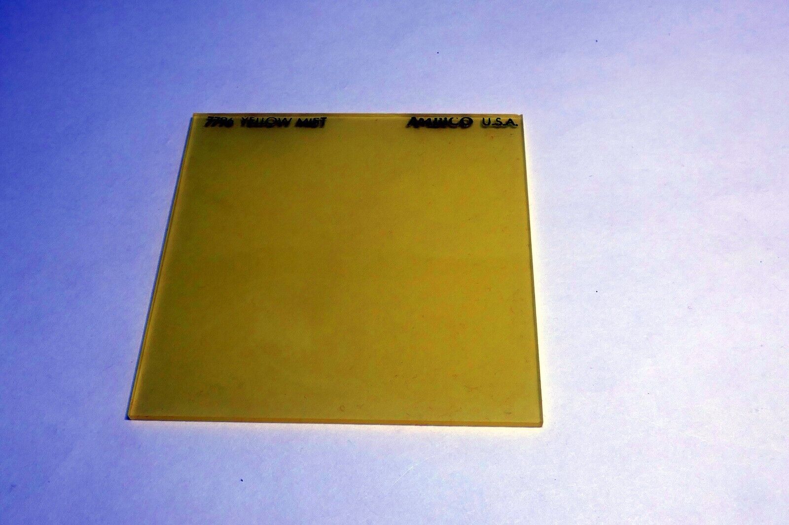 Ambico 7796 Yellow Mist  Filter 76X76mm square drop in soft focus fog