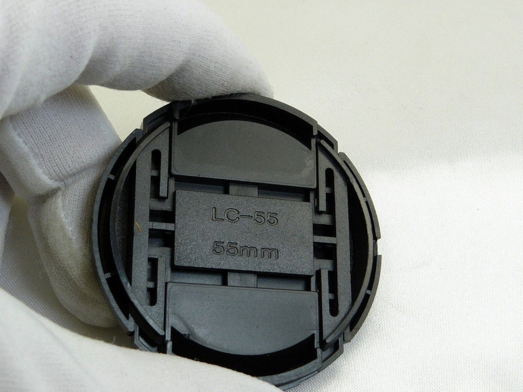 LC-55 55mm Lens Front Cap  Snap on type generic Black plastic