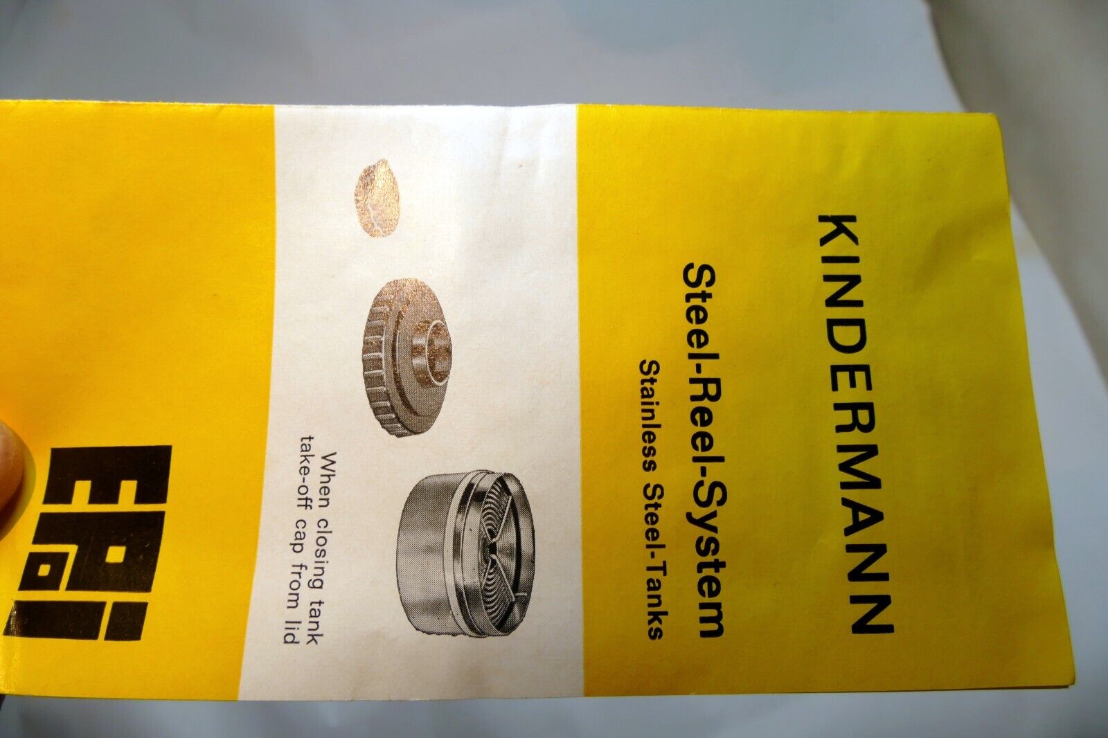 Kinderman Steel-Reel-System tank guide manual