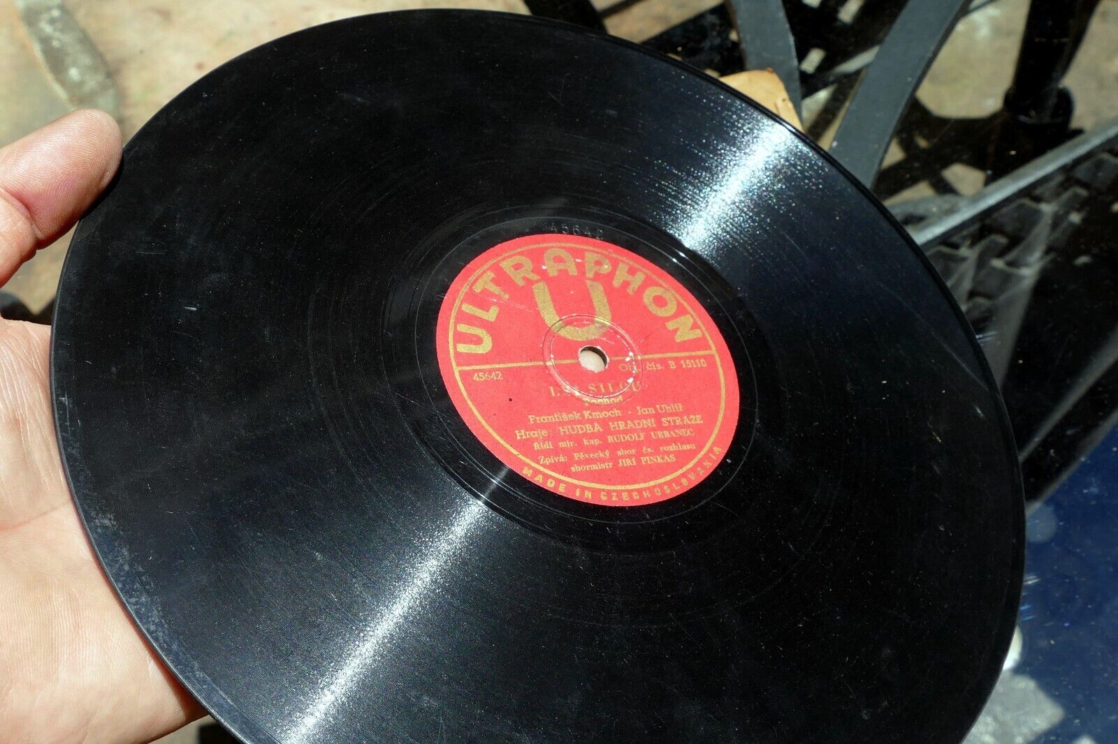 10" 78rpm Hudba Hradní Stráže 15110 Ultraphon Pestry Sokole 1948